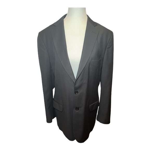 Christian Dior Black Pinstripe Blazer Sport Coat Jacket Men’s 38R IT48 - Picture 1 of 16